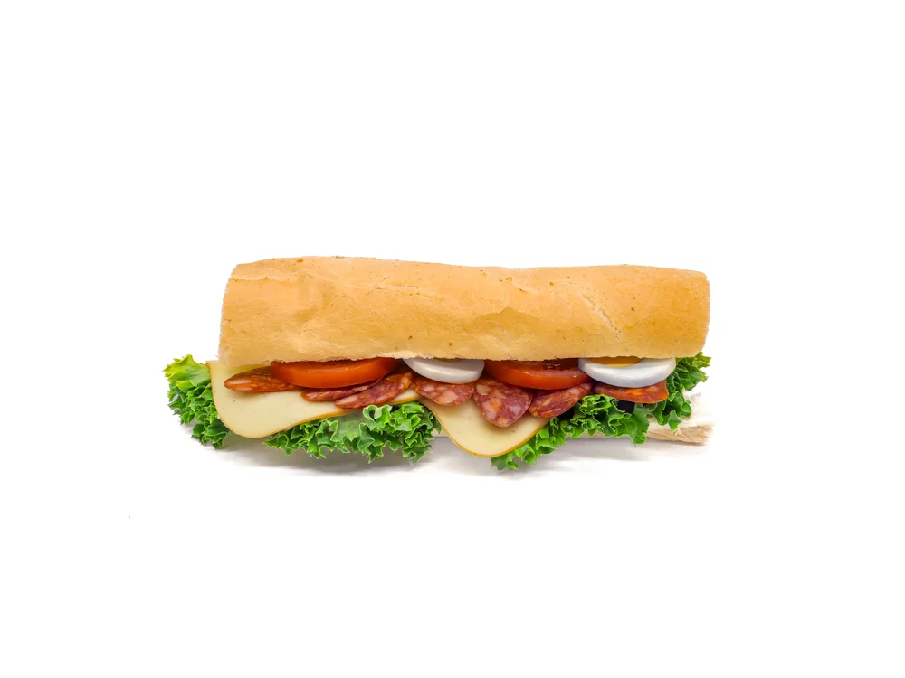 Klobásová bageta malá