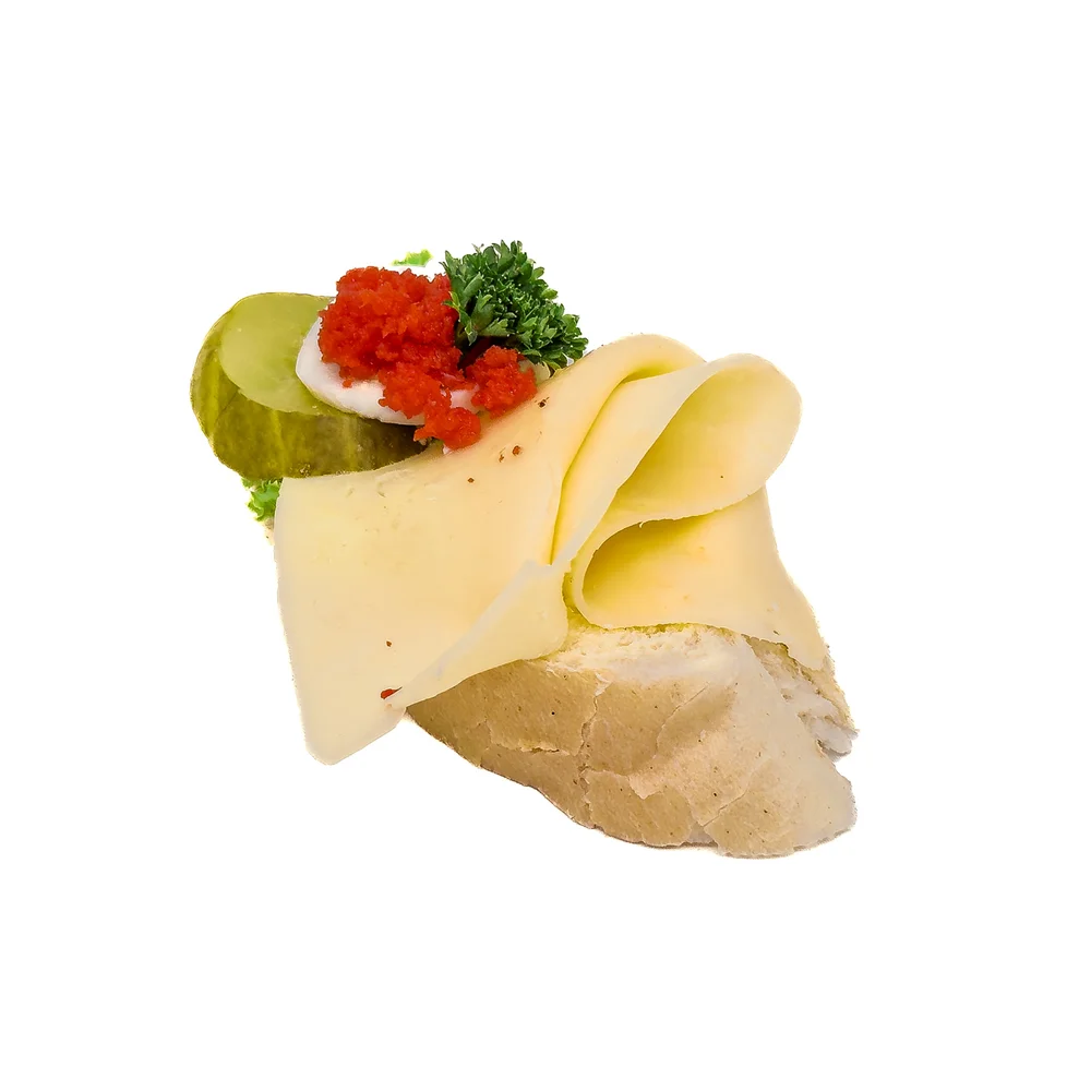 Syrovo-lososová kanapka